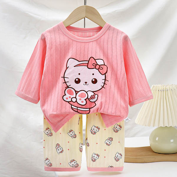 Conjunto de Pijama Infantil de Algodão