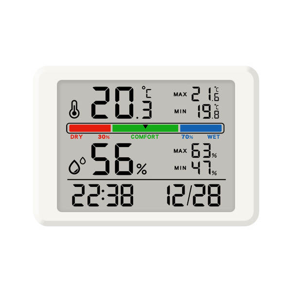 Relógio eletrônico finíssimo relógio digital simples de parede LCD pequeno relógio multifuncional de temperatura de relógio eletrônico 8218