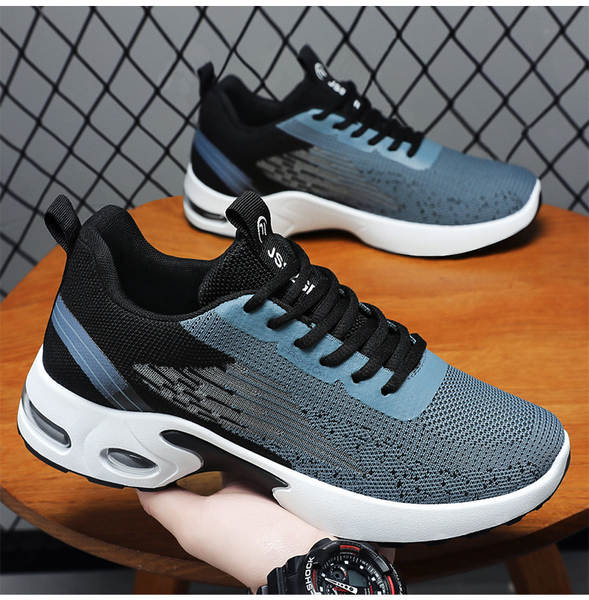 Sapatos masculinos de verão novos fabricantes de vendas diretas de colchões de ar suaves com centenas de sapatos esportivos a granel transfronteiriços de tecelagem aérea