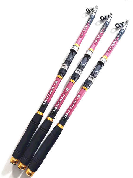 Barril de pesca de barril de carbono 2,1 m 3,6 m de largura barril de pesca de metal barril de peixe de 5 camadas barril de carga transfronteiriço 2,4 m