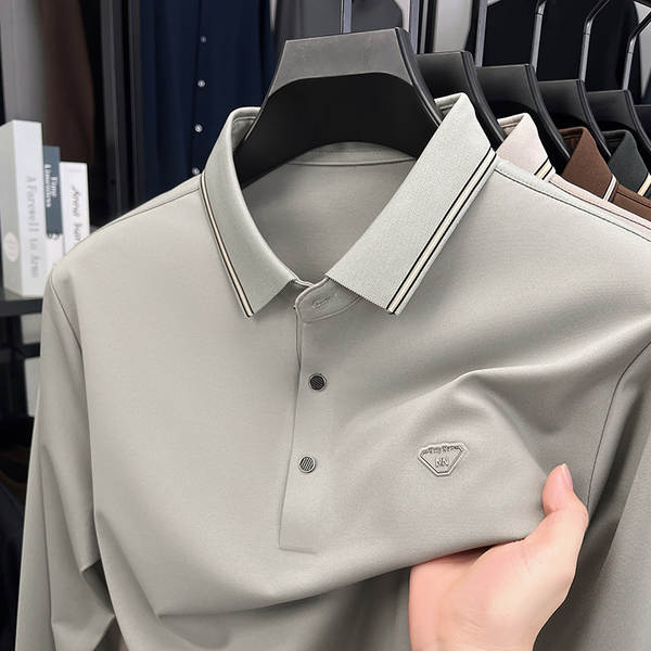 Camisa Polo Longa Manga Masculina