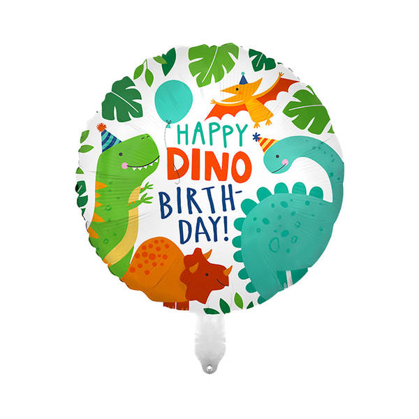 Dinossauro série inteira coroa dinossauro desenho animado verde dinossauro floresta festa de decoração atmosfera de balão de alumínio para atacado