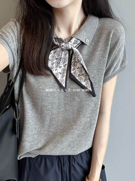 Camisa curta feminina de linho