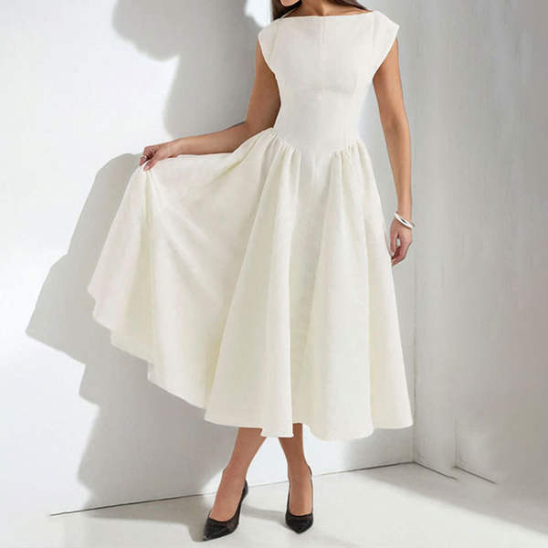 Vestido feminino de verão estilo francês