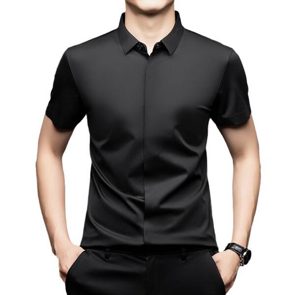 Camiseta de mangas curtas do Sandy para homens para o verão de 2025 para homens com camisa de gelo pura para homens