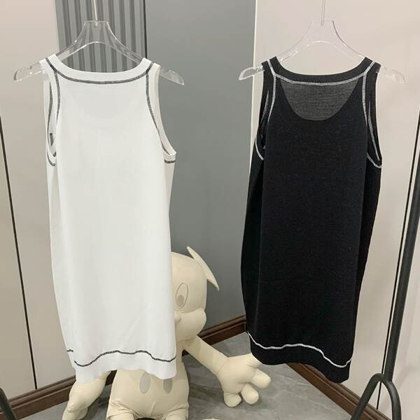 Vestido de gatinho sem mangas para as mulheres no verão de 23