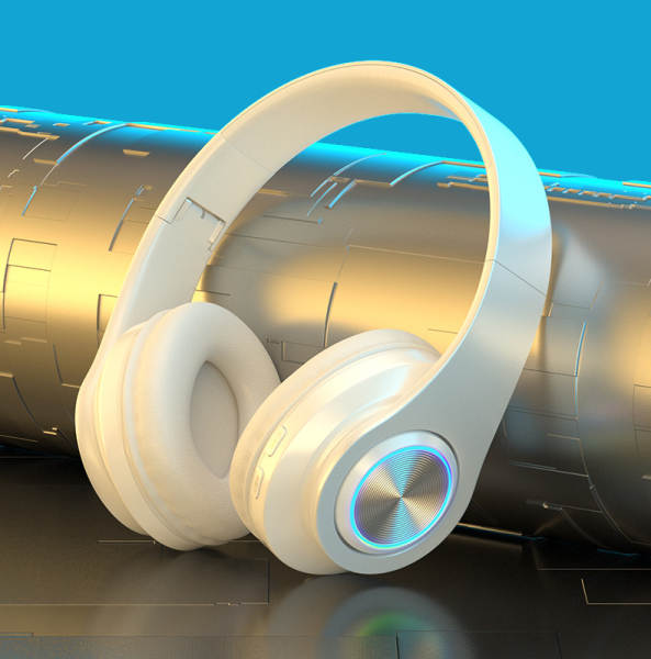 Fone de Ouvido Bluetooth com Iluminação