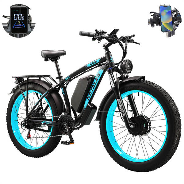 Distribuição estrangeira K800 bicicletas elétricas de dois motores Auxiliares de liga de alumínio Auxiliares de travagem de óleo Auxiliares de liga de alumínio