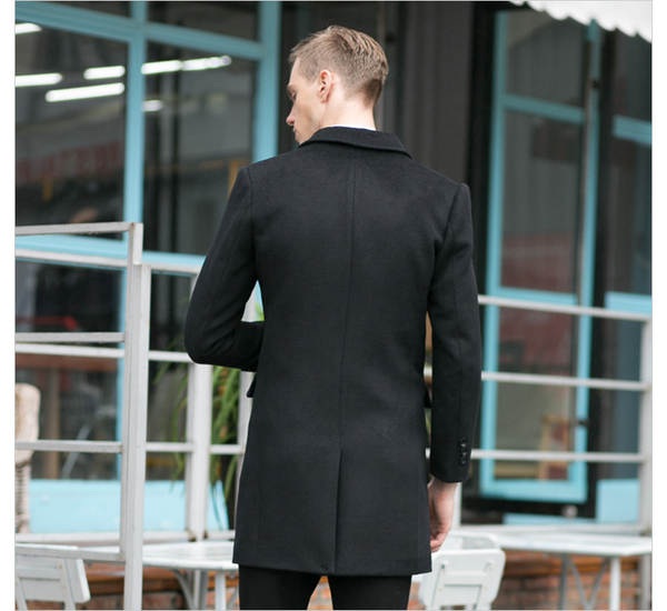 Outono e Inverno: O casaco masculino do casaco masculino do casaco masculino.