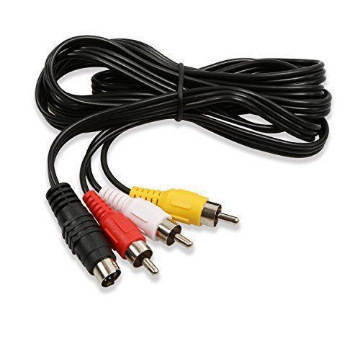 Suporte de vídeo S-Video MD4P Public/3RCA Public Video Line RCA Red Yellow e White Video Line