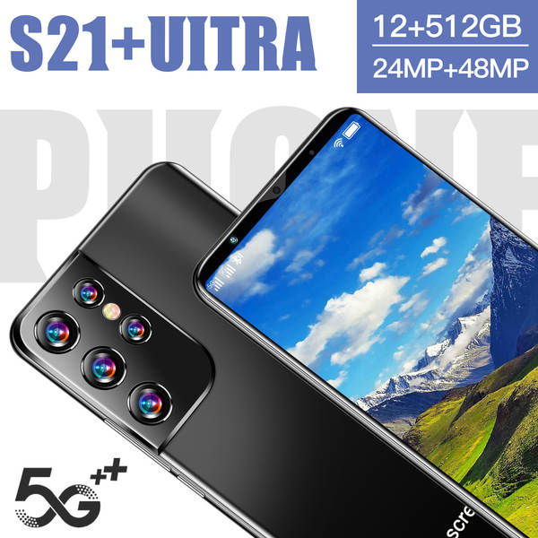 Fabricante atacado em 2026 explosivo 6.3 grande ecrã transfronteiriço celular S21Ultra comércio exterior smartphone de baixo preço