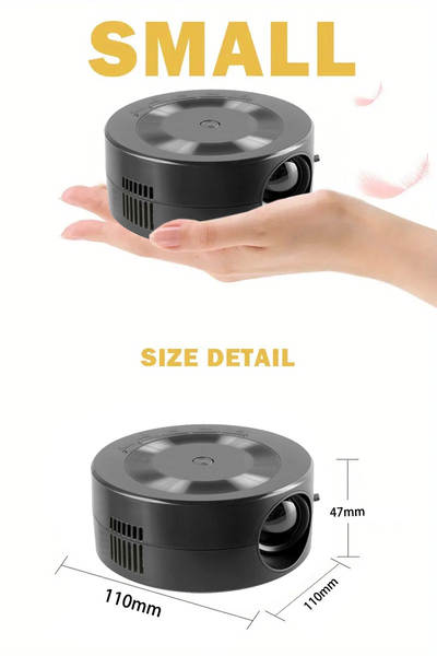 Mini YT200 Projector Doméstico Transfronteiriço Mini Portable Mini Projector Criança Pequeno Projector Doméstico Pequeno