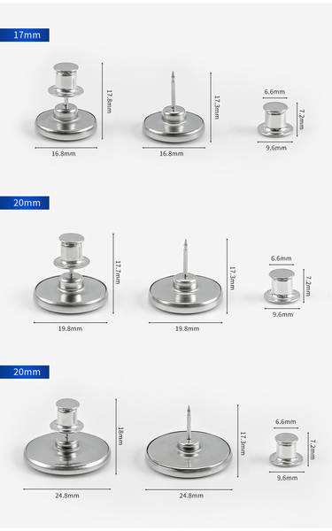 17/20/25 Cortinas sem cravos ajustáveis decoração cravos sem costura desmontável cravos fixos LOGO privado