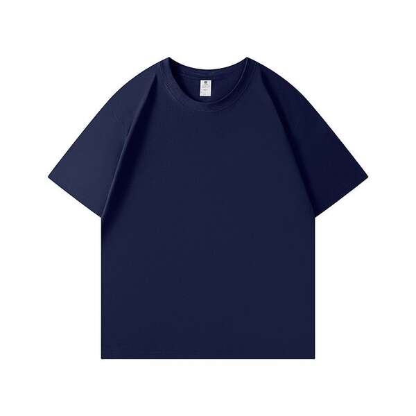 Camiseta de algodão puro para crianças 220 gramas de algodão personalizado padrão de logotipo para crianças vestido de verão para o comércio exterior