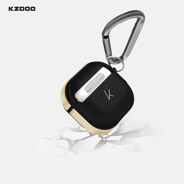 KZDOO para AirPods Pro2Pods4 Apple Bluetooth Headset Cave de proteção de metal Crashguard