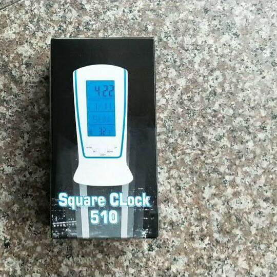 510 mini pequeno despertador LED noite música despertador silencioso preguiçoso relógio eletrônico temperatura do despertador
