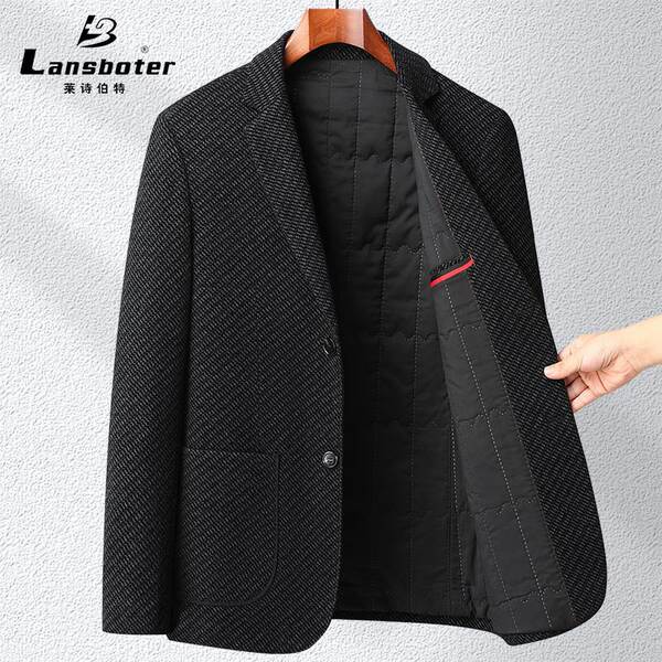 Casaco de lã masculino curto