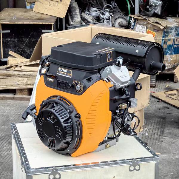 Motor de combustível a gasolina de dois cilindros LF2V80F-2A 744cc27HP bomba de areia de limpeza