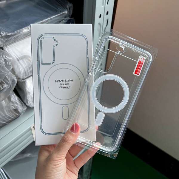 Aplicável a Samsung S25ultra Cellular Shell S26 Magnetic Sugar Cellular Shell A57 Protector de Queda S24+ Transparente