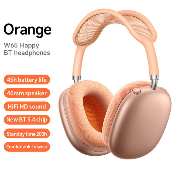 W65 Transfronteiriço Airpods Max Ativo de Redução de Ruído Head-Own Wireless Bluetooth Motion Foldable Headset