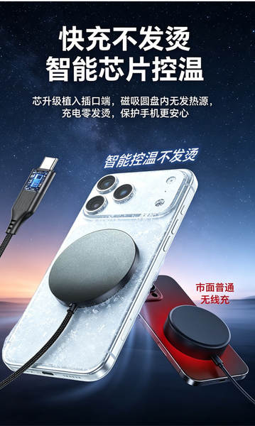 Carregador sem fio magnético ultra-fino 25W Magsafe sem fio rápido para carregador sem fio magnético para celular da Apple Huawei