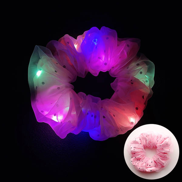 LED brilho do intestino grosso cabelo círculo di luz da noite cabelo brilho da luz da noite cabelo de cabelo da noite cabelo da fronteira cabelo
