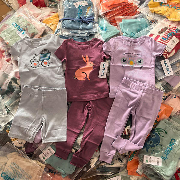 Car*ters nova roupa de casa para crianças 2 peças de roupa de cama para bebês de algodão puro