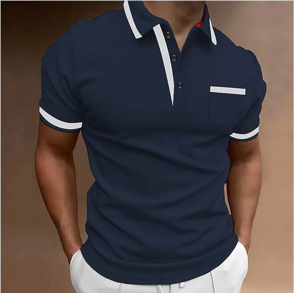2023 Cross-border Europa e América Camiseta de esportes de lazer de três pedaços POLO camisa de golfe digital impressão de camisa