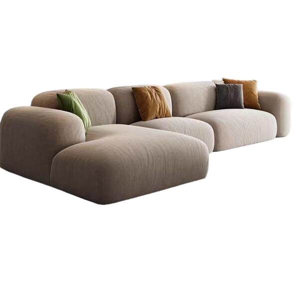 Moderno de luxo leve simples creme estilo vestibular sofá sala de estar tamanho pequeno modelo de casa linha reta rainha rede de tecnologias de tecido sofá