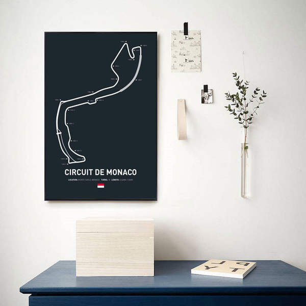 Nível 1 equação Imola Monaco circuito de circuito de vela pintura estética carros de corrida casa decoração pulverização core pintura
