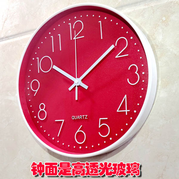 12 polegadas 30cm silencioso pendurado relógio relógio horário Amazon cross-border pendurado wall clock atacado