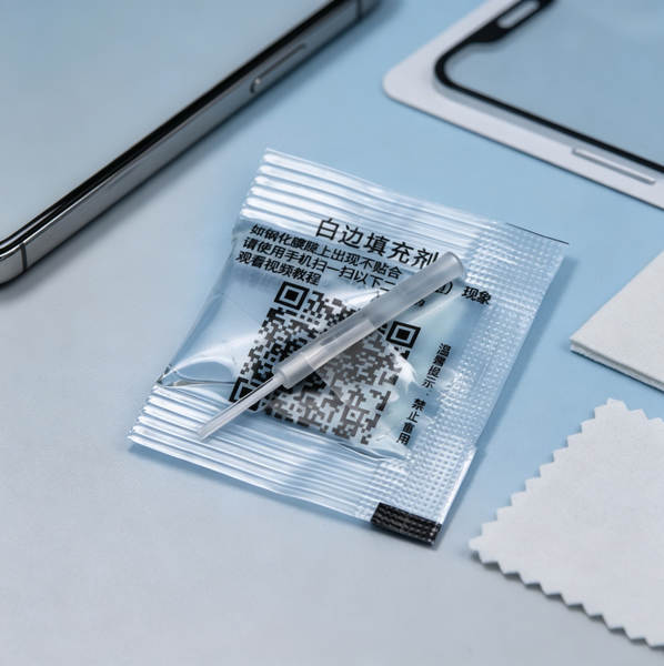 Kit de reparo de bordas brancas para película de celular
