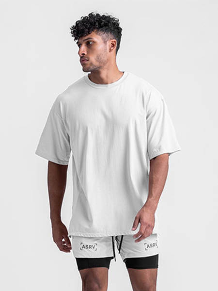 Camiseta masculina curta de verão