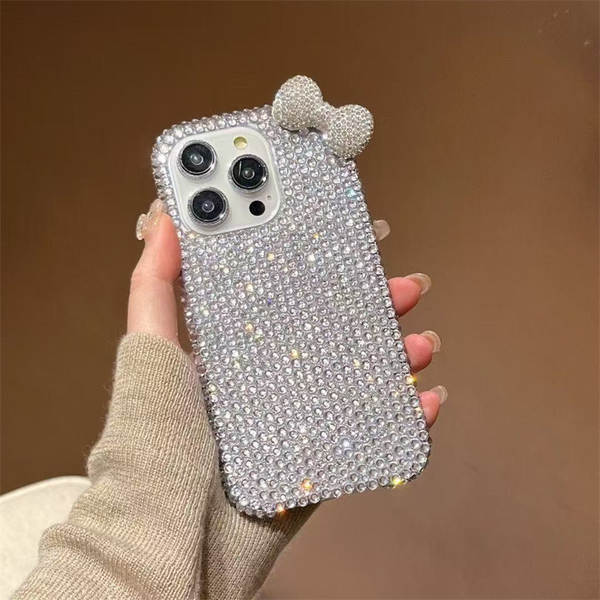 Capa iPhone com Laço de Diamantes