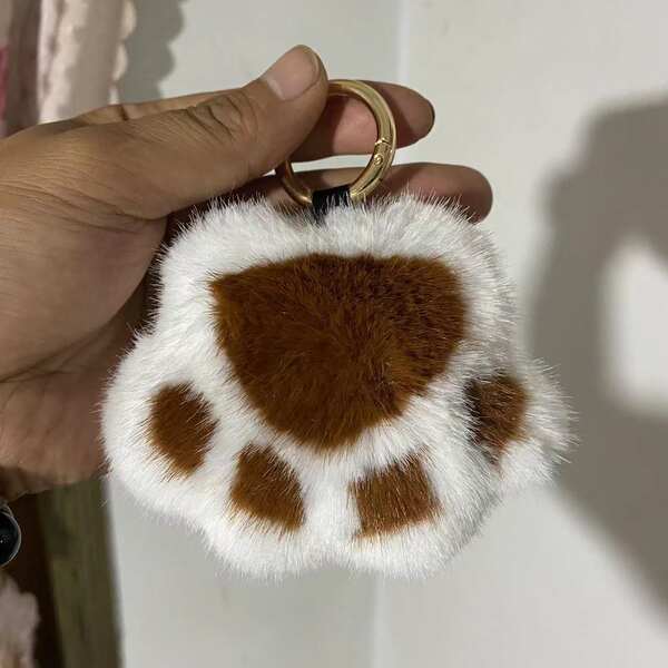 Pulseira de Pelúcia com Forma de Pata de Gato