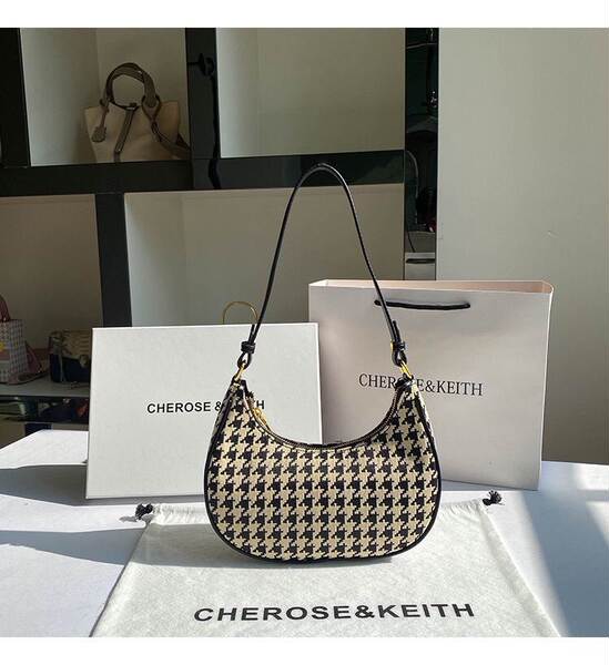 Bolsa feminina de ombro estilo francês