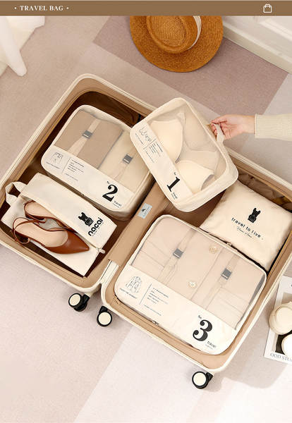 Kit de Organização de Viagem 7 Peças
