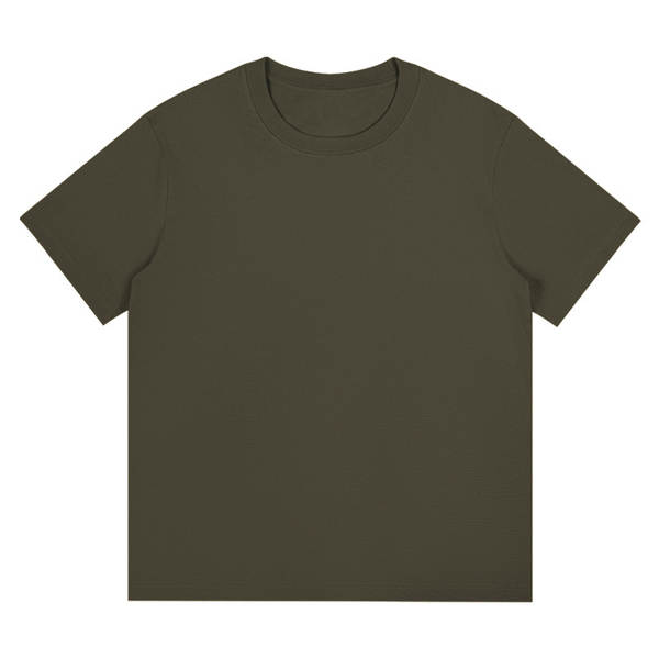 230 gr de corda T-shirt de pulseira curta para homens e mulheres vestido de verão peso pesado algodão puro relaxante roupa de banho pura vestido branco