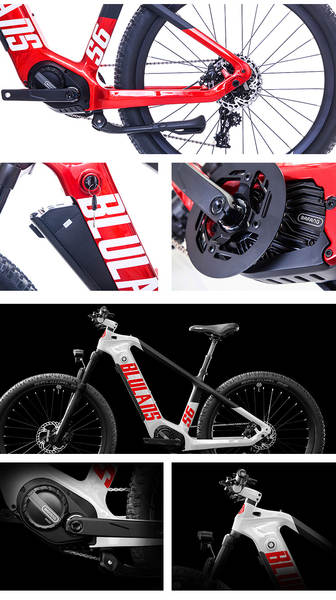 Bicicletas elétricas Lithium elétricas motores rectangulares de fibra de carbono bicicletas elétricas de montanha