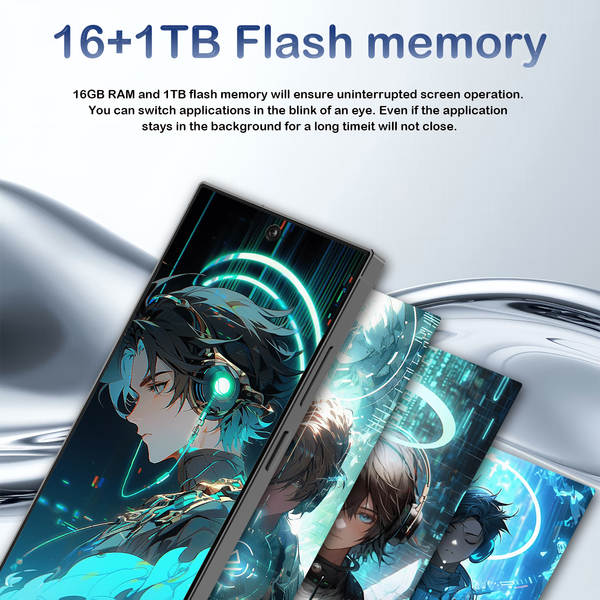 S26 Ultra Smartphones Transfronteiriços Android de 7,3 polegadas com suporte ao NFC