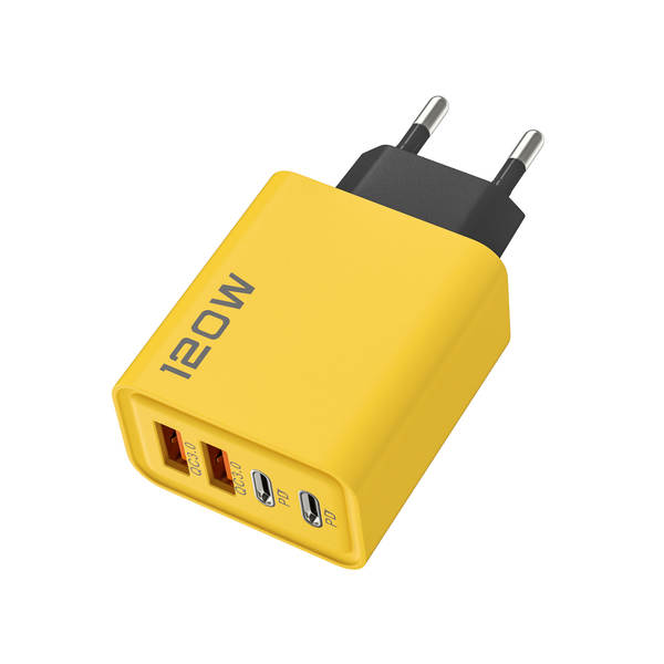 120W Duplo PD + Duplo Carregador USB 5V2A12W para Apple Huawei Smartphone Duplo Tipo Cabeça de Carregador