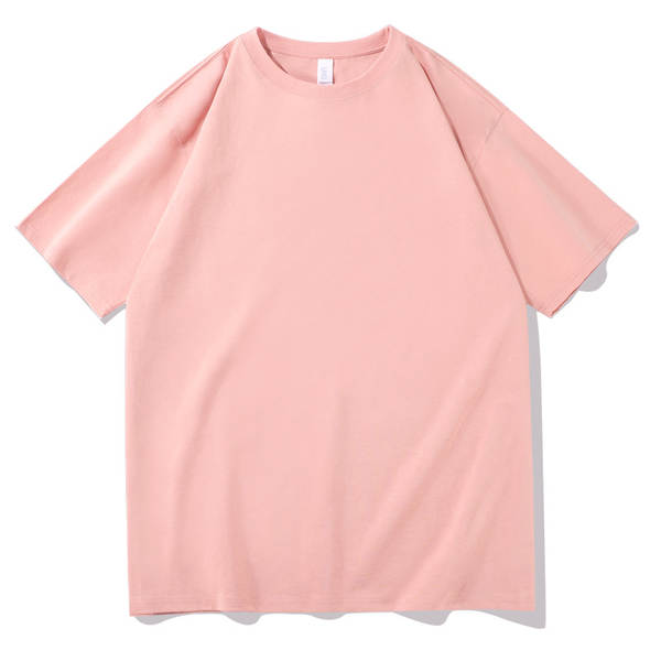 T-shirt de algodão puro para homens de peso pesado de 230 g de pulso diário para homens de pulso curto