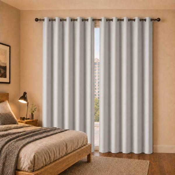 Cortinas de alta iluminação perforadas de isolamento solar do quarto para uso doméstico cortinas simples transfronteiriças grossistas