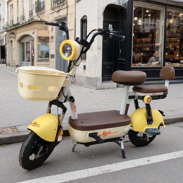 Carro elétrico de alta velocidade com capacidade para 48v para auxiliar os alunos com bicicleta elétrica leve