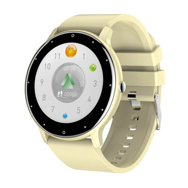 ZL02D pulseira inteligente de tela redonda IP67 pulseira de esporte previsão do tempo mensagens de pressão arterial da frequência cardíaca relógio de alerta