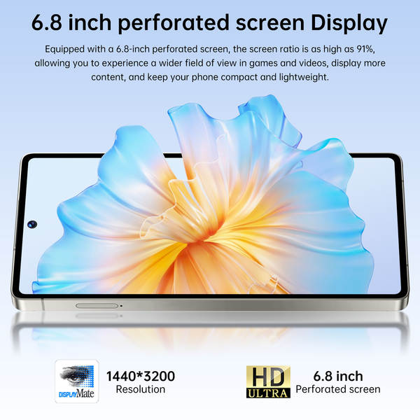 Transfronteiriço explosivo smartphone C25 Ultra fabricante de produtos em tempo real 6.8 polegadas 4 + 64 máquinas integradas comércio exterior atacado