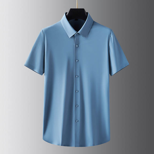 T-shirt masculino de couro curto para o trabalho de verão de 2023 T-shirt branco para o trabalho de verão