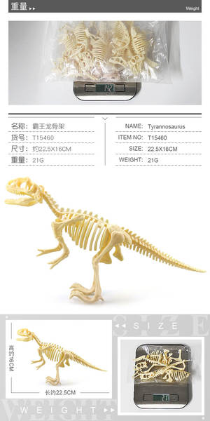 Crianças DIY esqueleto de dinossauro arqueológico manual 7 peças conjunto de dinossauro simulado modelo de dinossauro fóssil transfronteiriço