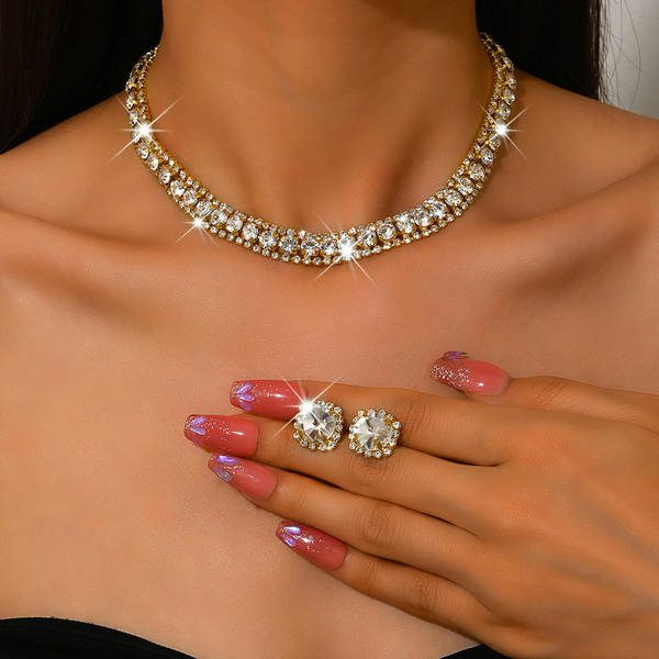 Preço especial!Joias europeias e norte-americanas de moda de alta qualidade de alta qualidade de joias de cristal