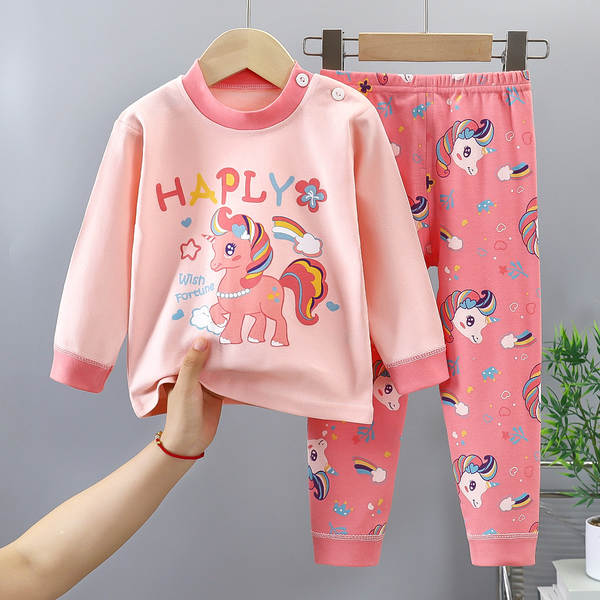 Conjunto de pijama de algodão para crianças